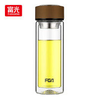 富光(FUGUANG) WFB1013-320 320ml 双层玻璃杯 (计价单位:个) 咖啡色