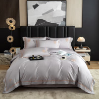 汉司家纺 220*240cm丝滑裸感天丝棉蕾拉款 床上套件 (计价单位:套) 银灰