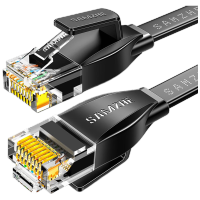 山泽(SAMZHE)HBP6015六类扁平网1.50米/根(计价单位:根)黑色