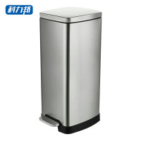 科力邦(Kelibang) KB1082 脚踏款0.35mm410无指纹不锈钢+PP,ABS塑料 30L 垃圾桶 (计价