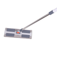 鲸轩 T9119 伸缩杆夹布平板 拖把 1.00 把/套 (计价单位:套) 灰白