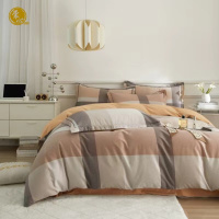 裳心 SXCP-08 全棉四件套 床单2.45m*2.5m 被套2m*2.3m 枕套(2个)0.48m*0.74m 床上