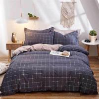 安居先森 D1386三件套 40支纱高支高密全棉印花单人床三件套 (计价单位:套) 深紫色