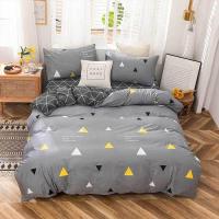 安居先森 D1393三件套 40支纱高支高密全棉印花单人床三件套 (计价单位:套) 灰色