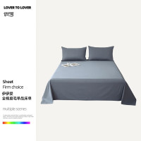 伊伊爱 TJ0KL02302078 245*250cm全棉磨毛单品床单床单/床笠 1.00 件/条(计价单位:条)蓝灰色