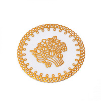 洁能尚 JNS-BT03 直径10CM PVC 12个 杯垫 (计价单位:套) 白金