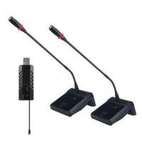 宏视道(HOSODO) HSD-EJ20 无线一拖二鹅颈 话筒麦克风 (计价单位:个) 黑色