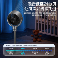 格力(GREE) FXDZ-20X62Bg3 台式桌面两用 空气循环扇 (计价单位:台) 太空灰+黑