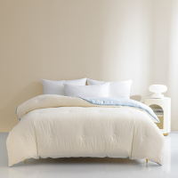 汉司家纺 提花子母被拉链款 200*230cm 4+8斤 蓝 被子 (计价单位:件) 奶蓝色