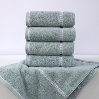 鲸轩 M603 34*74cm 120g 春风十里精梳棉提缎 毛巾 (计价单位:条) 绿色