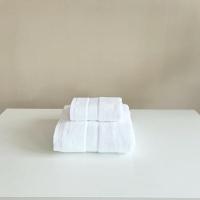 名都丽人 MDLR-MJYJ30 毛巾+浴巾素色条形套装 毛巾 2.00 条/套 (计价单位:套) 白色