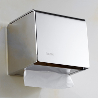 千里谷 KLG-CJH02 120mm*115mm*125mm 不锈钢 纸巾盒 (计价单位:个) 亮光本色