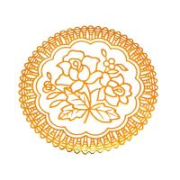 若叶之季 LR-BD323 直径10CM PVC 10个 杯垫 1.00 套/包 (计价单位:包) 金色