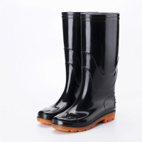 三极户外(Tri-Polar) TP1699 42码 厚底雨鞋工地pvc塑胶长筒雨靴(计价单位:双)黑色