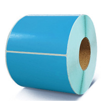 地造天成 JYSBQ100 50*80mm 底纸超级砑光处理 5丝 设备标签 75片/卷 1卷 蓝色