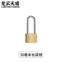 龙云天盾厚型黄铜挂锁防水防锈挂锁铜锁门锁铜锁储物柜宿舍柜子锁厚型挂锁-30mm长梁