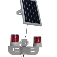 讯博士 TYNSGJBD120 LED 太阳能声光警报灯 (计价单位:盏) 白灰色