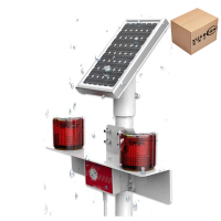 讯博士 TYNSGJBD130 2*0.4W 5V IP67 75次/min LED 太阳能声光警报灯(计价单位:盏)红白色