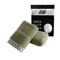 植巾 MJ110 74*34cm 棉 毛巾 绿色