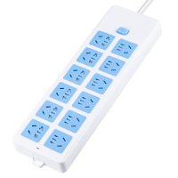 杰储 GS-207 5米10插 接线板 (计价单位:个) 蓝白色