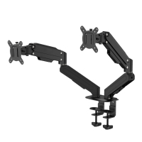 杰储(GCHUL) DNZJ110 人体工学双屏 电脑屏幕支架(计价单位:个)黑色