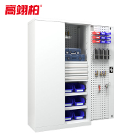 高翊柏 11060209 重型工具柜 3抽屉 内3层带挂板 1800*1000*500mm 灰色 0.8mm厚 铁皮柜