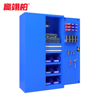 高翊柏 11060214 重型工具柜 2抽屉 内4层带挂板 1800*1000*500mm 蓝色 0.8mm厚 铁皮柜