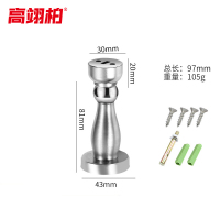 高翊柏 27010060 墙装门吸 拉丝钢 打孔款 201不锈钢门阻器防撞门吸卫生间门挡阻门器
