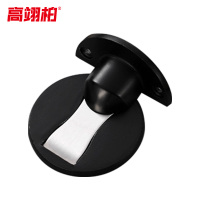 高翊柏 27010083 地装门吸 锌合金(黑色)盒装+胶片+螺丝 不锈钢门阻器防撞门吸卫生间门挡阻门器