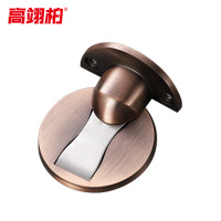 高翊柏 27010086 地装门吸 锌合金(红古铜)盒装+胶片+螺丝 不锈钢门阻器防撞门吸卫生间门挡阻门器