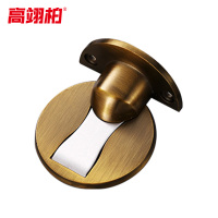高翊柏 27010087 地装门吸 锌合金(黄古铜)盒装+胶片+螺丝 不锈钢门阻器防撞门吸卫生间门挡阻门器