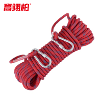 高翊柏 17080019 安全绳 14mm*30m 红色 双钩涤纶保险绳高空防坠落火灾地震缓降绳应急救生绳