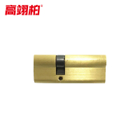高翊柏 10030017 90铜锁芯偏心(双开)带3把钥匙 防盗门大门入户门老式双面通用型防撬
