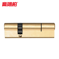 高翊柏 10030018 100铜锁芯偏心(双开)带3把钥匙 防盗门大门入户门老式双面通用型防撬