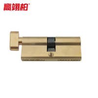 高翊柏 10030096 60铜锁芯正心(单开)带3把钥匙 防盗门大门入户门老式双面通用型防撬