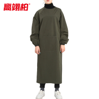 高翊柏 17030543 防水防油罩衣 军绿色 耐磨防酸碱实验室工作服 工厂车间防护服