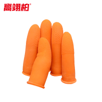 高翊柏 17040092 一次性防滑指套 橙色 M码 50只/包 电子元件组装点钞 浮点加厚防滑止滑乳胶麻点指套