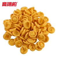 高翊柏 17040106 A级深黄色乳胶手指套 M码 500g/包 约800只 耐磨防滑防尘一次性手指套 电子工业指套