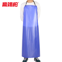 高翊柏 17030558 PVC围裙 蓝色普通版120*90cm 防水防油加厚加长耐磨围兜 实验室工作耐酸碱挂脖围腰