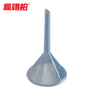 高翊柏 33010592 PP塑料漏斗 90mm 大口径漏斗 粉末颗粒分装透明水漏油漏 10个装