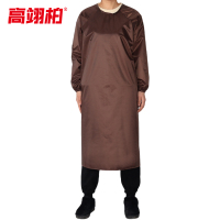 高翊柏 17030646 防水布罩衣 咖啡色 110*115cm 防水防油加厚加长耐磨围兜 实验室工作耐酸碱挂脖围腰