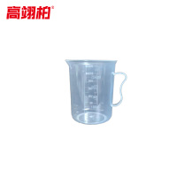 高翊柏 33010578 PP塑料量杯 250ml 带手柄 塑料刻度量杯加厚透明杯 实验容量杯 10个装