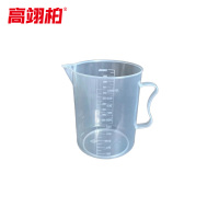 高翊柏 33010580 PP塑料量杯 1000ml 带手柄 塑料刻度量杯加厚透明杯 实验容量杯 10个装