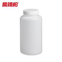 高翊柏 33010619 PE试剂瓶 2000ml 塑料取样瓶广口瓶样品瓶白瓶聚乙烯大口瓶