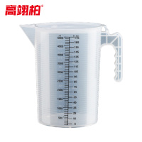 高翊柏 33010651 PP量杯 5000ml黑色刻度带盖 塑料刻度量杯加厚透明杯 实验容量杯