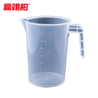 高翊柏 33010656 PP量杯 3500ml白色刻度 塑料刻度量杯加厚透明杯 实验容量杯