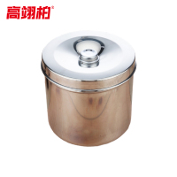 高翊柏 33010998 304不锈钢消毒罐 16cm纱布缸 留样圆盒实验室贮物槽储物罐油膏罐