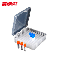 高翊柏 33010893 PP冻存管盒 100格-连盖 塑料冷冻管盒样本冻存盒低温试管盒细胞储存盒