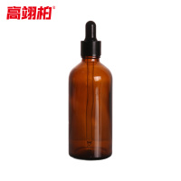 高翊柏 33010746 胶头滴瓶 50ml茶色 玻璃精油瓶点滴瓶样品滴管瓶 10个装