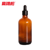 高翊柏 33010747 胶头滴瓶 100ml茶色 玻璃精油瓶点滴瓶样品滴管瓶 10个装